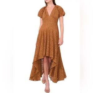NWT Parker The Sally Tiered High Low Dress In Brown Sugar
